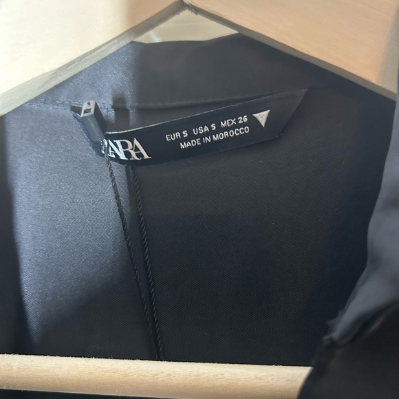 NWT Zara Sexy Black Ruched NYC Dress Size Small Sexy Fitted Cocktail Night Out - Picture 5 of 13